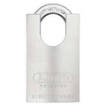 Padlock, Keyed Alike, Standard Shackle, Square Brass Body, Steel Shackle, 7/8 in W
