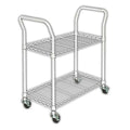 Wire Cart, 2 Shelf, L41 x W24 x H39 In.