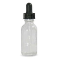 Dropper Bottle, 30mL/1oz, Clear, Round, PK48