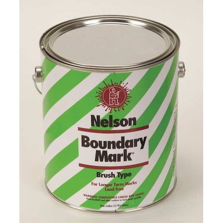 Boundary Marking Paint, 1 gal., White, Water -Based