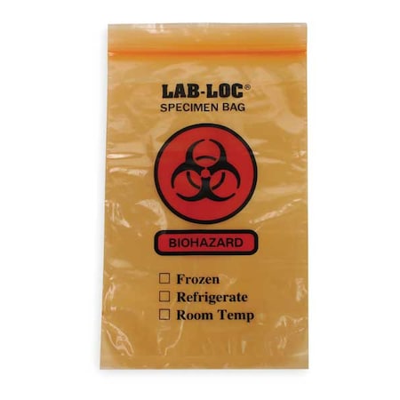 Specimen Transfer Bag, 9 In. L, PK1000