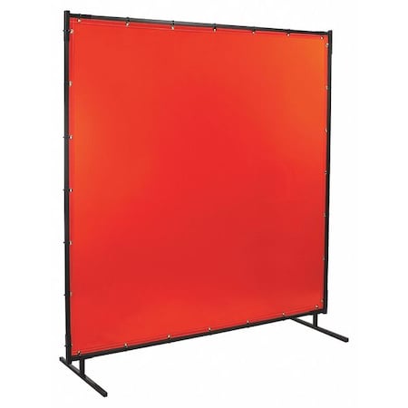 Welding Screen, Transparent Vinyl, 5 ft W., 4 ft H., 13 oz/sq yd, 150 Degrees F Withstand Temp.