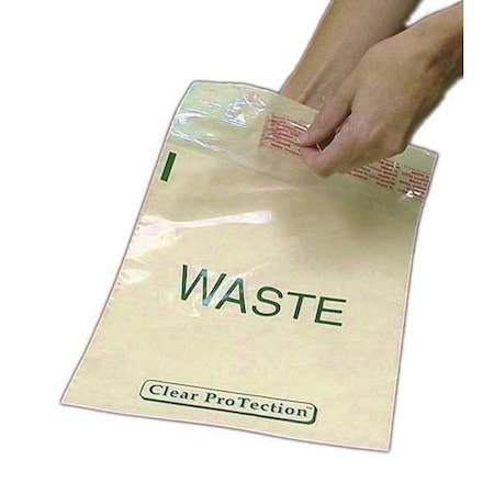 Biohazard Bags, 0.5 gal., White, PK100