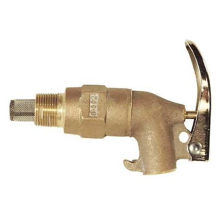 Rigid Safety Faucet, Self-Closing, Brass