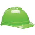 Hard Hat, V-Gard 500, Polyethylene, 4 Point Ratchet, Type 1, Class C, Lime Green