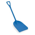 Hygienic Square Point Shovel, Polypropylene Blade, 28 in L, Blue, Polypropylene Handle