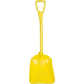 Hygienic Square Point Shovel, Polypropylene Blade, 23 1/2 in L, Yellow