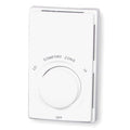 Electric Baseboard Heater Thermostat, 2 Poles, Northern White, 120/208/240/277 V AC