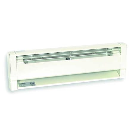 34"" Hydronic Electric Baseboard Heater, White, 750W, 120V