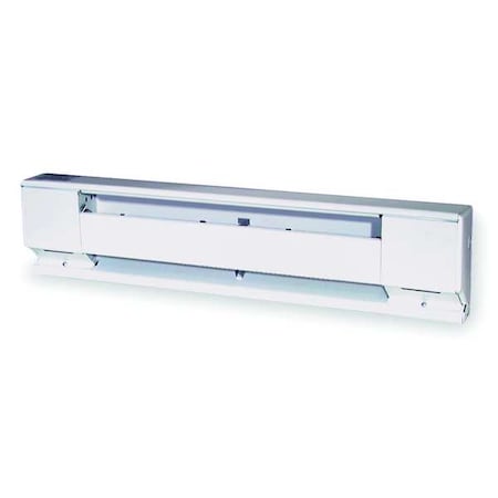 60" Electric Baseboard Heater, White, 940/1250W, 208/240V