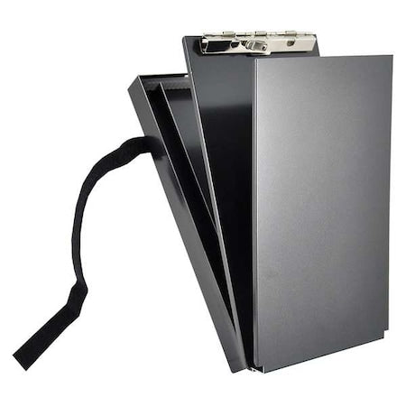 6" x 11" Portable Storage Clipboard, Black