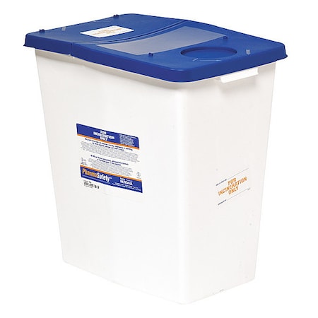 Sharps Container, 12 Gal., Hinged, PK2