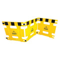 Barricade, Polyethylene, 20 lb, Black/Yellow