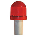 Safety Cone, LED Flashing, Red, Plastic