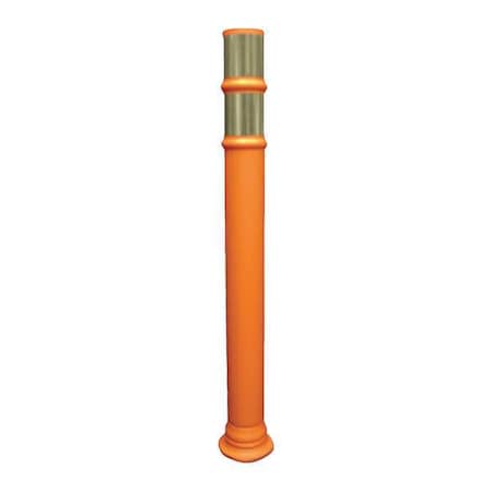 Delineator Post, LDPE, High-Intensity Prismatic, 45 in Height, 12 lb, Orange