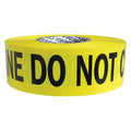 Barricade Tape, Fire Line Do Not Cross, Yellow, 3 in Wide x 1, 000 ft Length, Polyethylene, 3 mil