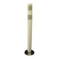 Delineator Post, Polyurethane, High-Intensity Prismatic, 28" Height, 3.5 lb, White