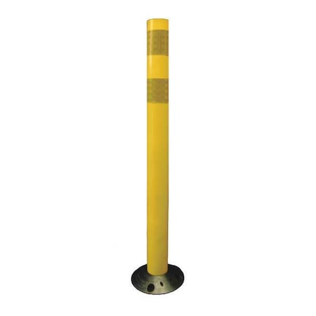 Delineator Post, Polyurethane, High-Intensity Prismatic, 36" Height, 3.5 lb, Yellow