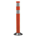 Delineator Post, Polyurethane, High-Intensity Prismatic, 36" Height, 3.5 lb, Orange