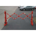 Barricade, Polyethylene, Engineer, 43 in Height, 90 in Length, 15 lb, Red