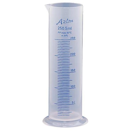Graduated Cylinder, 250mL, Polypropylene