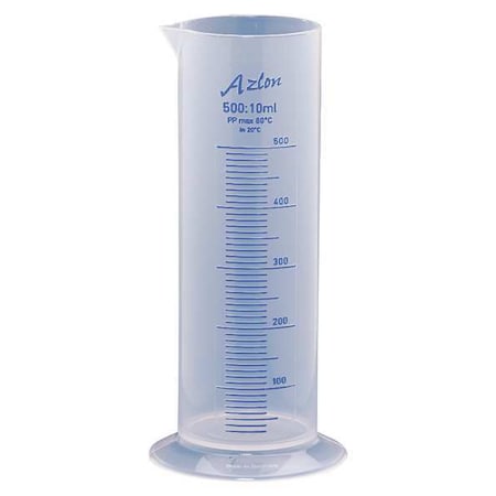 Graduated Cylinder, 500mL, Polypropylene