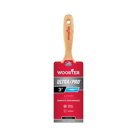 3" Wall Firm, Nylon/Polyester Bristle, Paint Brush, Wood Handle