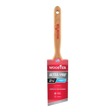 2-1/2" Angle Sash Firm, Nylon/Polyester Bristle, Paint Brush, Wood Handle