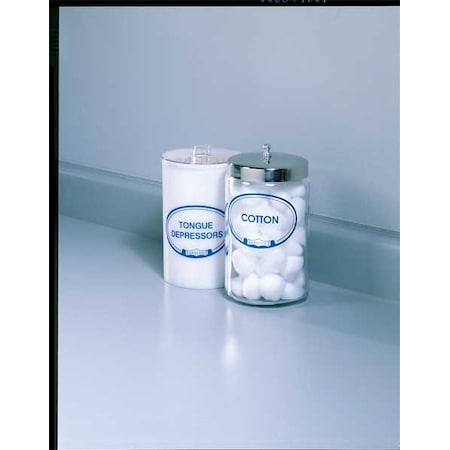 Sundry Jars, Acrylic, Labeled, PK5
