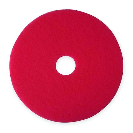 Cleaning and Buffing Pad, 14 In, Red, PK5