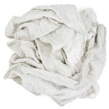 Terry Rags Towels 25 lb. Varies, White