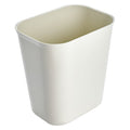 Fire Resistant 3-1/2 gal Rectangular Indoor Plastic Can, Beige, None, Fiberglass, 8 1/4 in