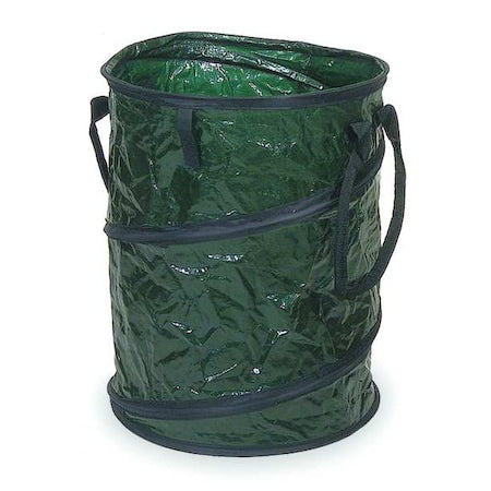 27 gal Collapsible Litter Bags, 19 in x 24 in, Green