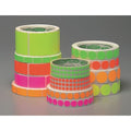 Blank Dot Label Orange 1/4"W, Pk1000