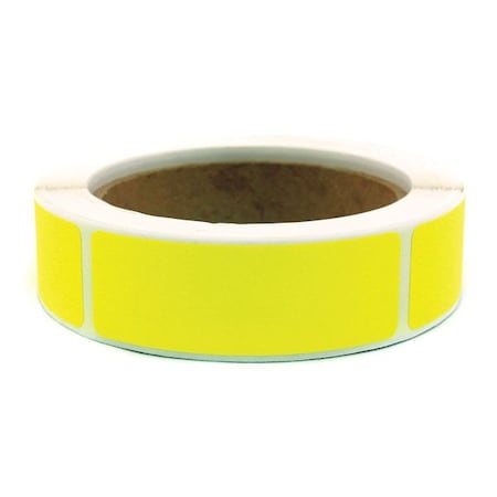 Blank Square Label 1" Yellow, Pk250