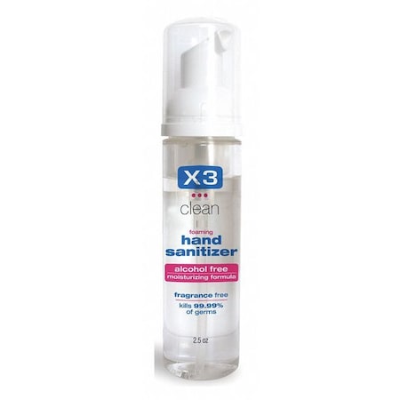 Hand Sanitizer, Size 2.5 oz., Foam