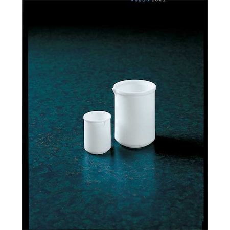 Beaker, PTFE, Low Form, 2 L / 67.62 fl oz Capacity, Not Rated Not Applicable