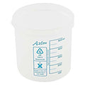 Square Ratio Beaker, Polypropylene, Low Form, 500 mL / 16.91 fl oz Capacity, Not Rated 10 PK