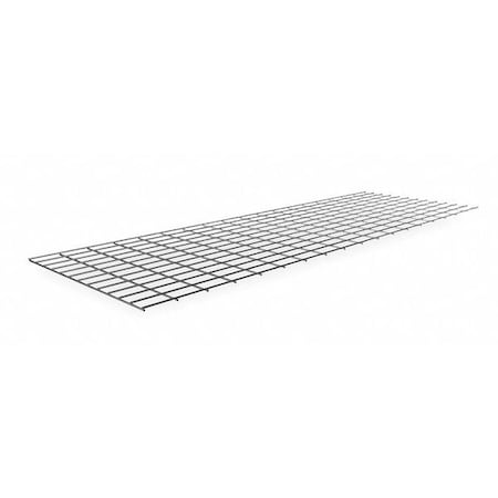 Decking, Steel, 72 in W, 24 in D, Gray, Zinc Finish, Gauge: 5