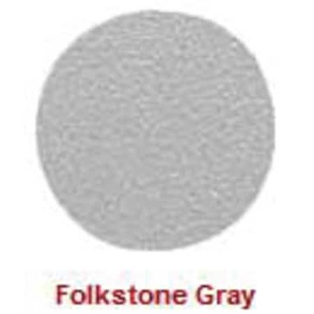 Self-Adhesive Screw Cap, 9/16 in Dia, Folkstone Gray, PVC 52 PK