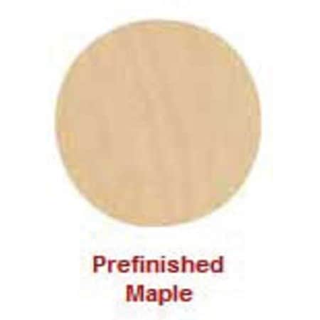 Round Poke Self-Adhesive Screw Cap, 9/16 in Dia, Maple, Wood Plain, 52 PK