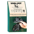 15-1/2" Green Aluminum, PetWaste Bag Dispenser