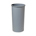 Untouchable(R) 22 gal Round Indoor Plastic Can, Gray, None, Plastic, Not Applicable
