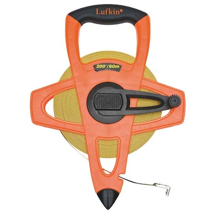 1/2" x 60m/200' Fiberglass SAE/Metric Dual Sided Tape Measure