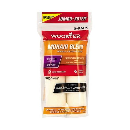 4-1/2" Mini Paint Roller Cover, 1/4" Nap, Woven Mohair