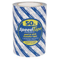 Double Sided Film Tape, 6 1/2 in in W x 16 3/4 yd L, 5.5 mil Thick, 50 ft, Transparent