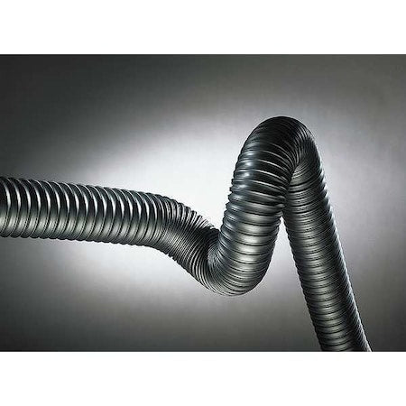 Ducting Hose, 4 In. ID, 25 ft. L, Rubber