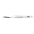 Industrial Tweezers, Sharp Point, 4 1/2 In