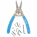 Retaining Ring Plier, Convertible Internal/External, 8 in, Spring-Loaded, 1 pc