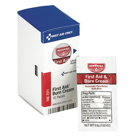First Aid Kit Refill, First Aid Burn Cream, 10 Per Box